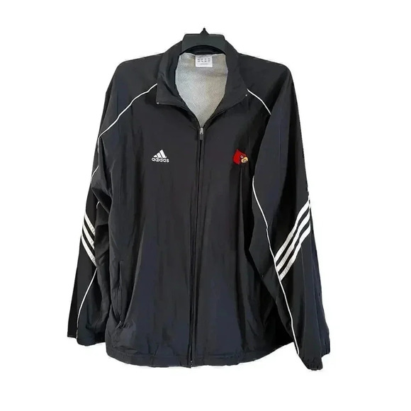 Adidas Climalite Full Zip Jacket Size Men’s L Louisville Cardinals Logo - Picture 1 of 7